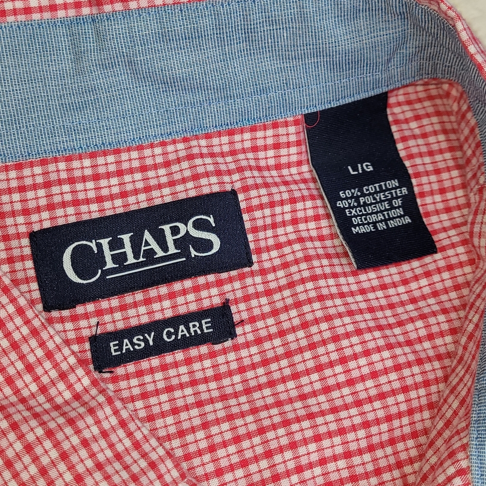 Men's Chaps Button Down Top Large - image 5